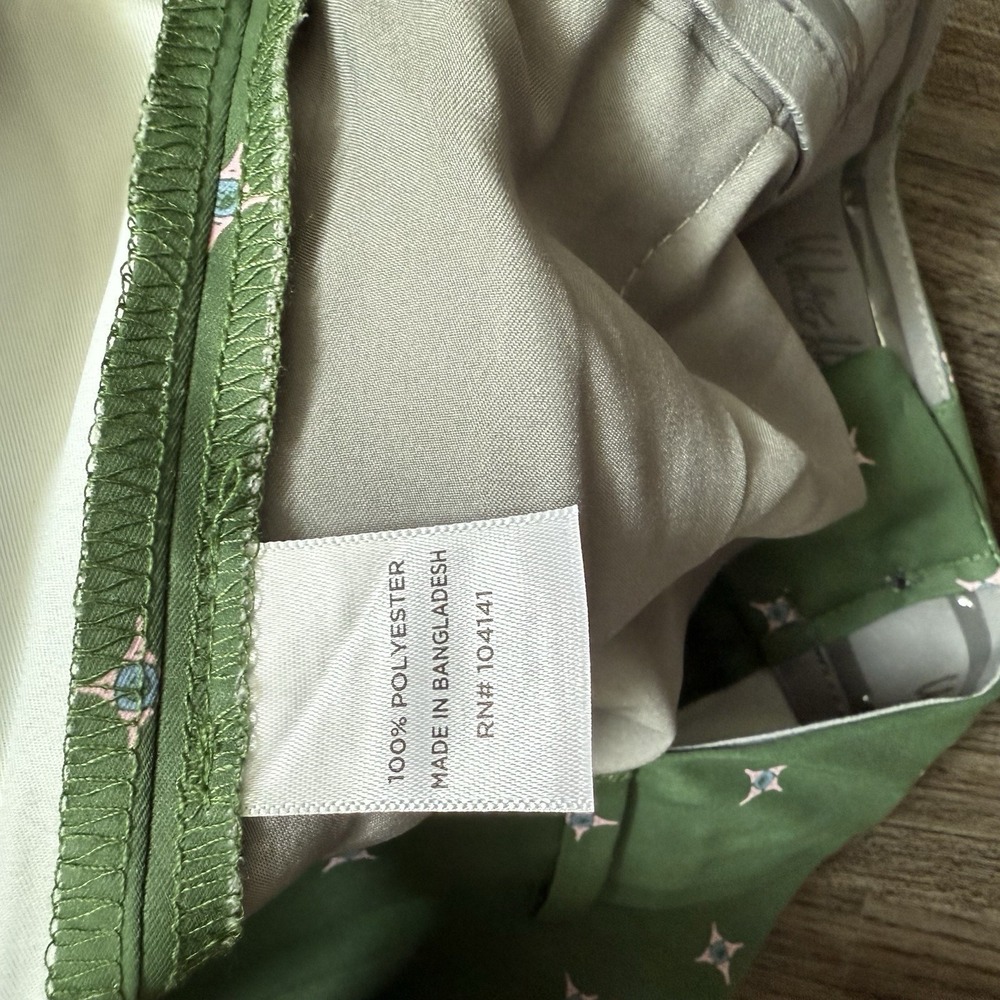 Walter Hagen Men's Flat Front Water Resistant Green 40~9" Inseam~AOP NWT~$70 - Picture 5 of 6